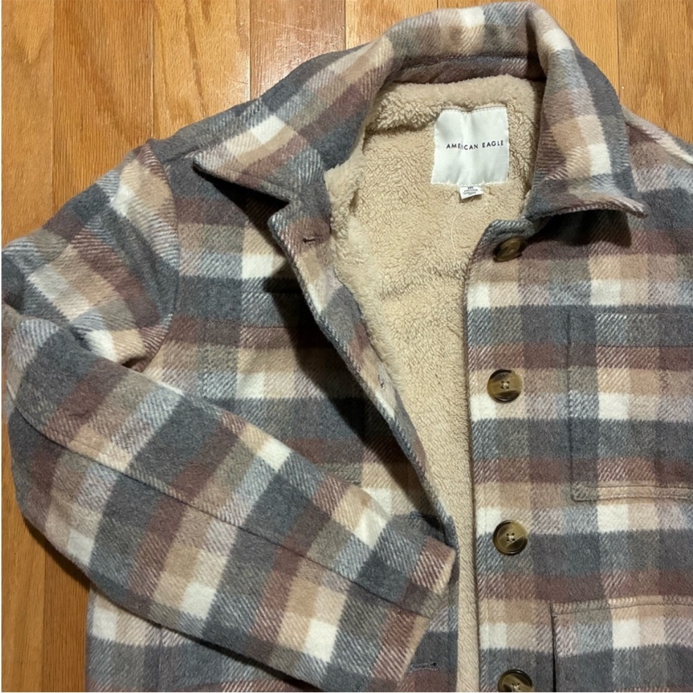 Plaid Shacket Coat - image 5